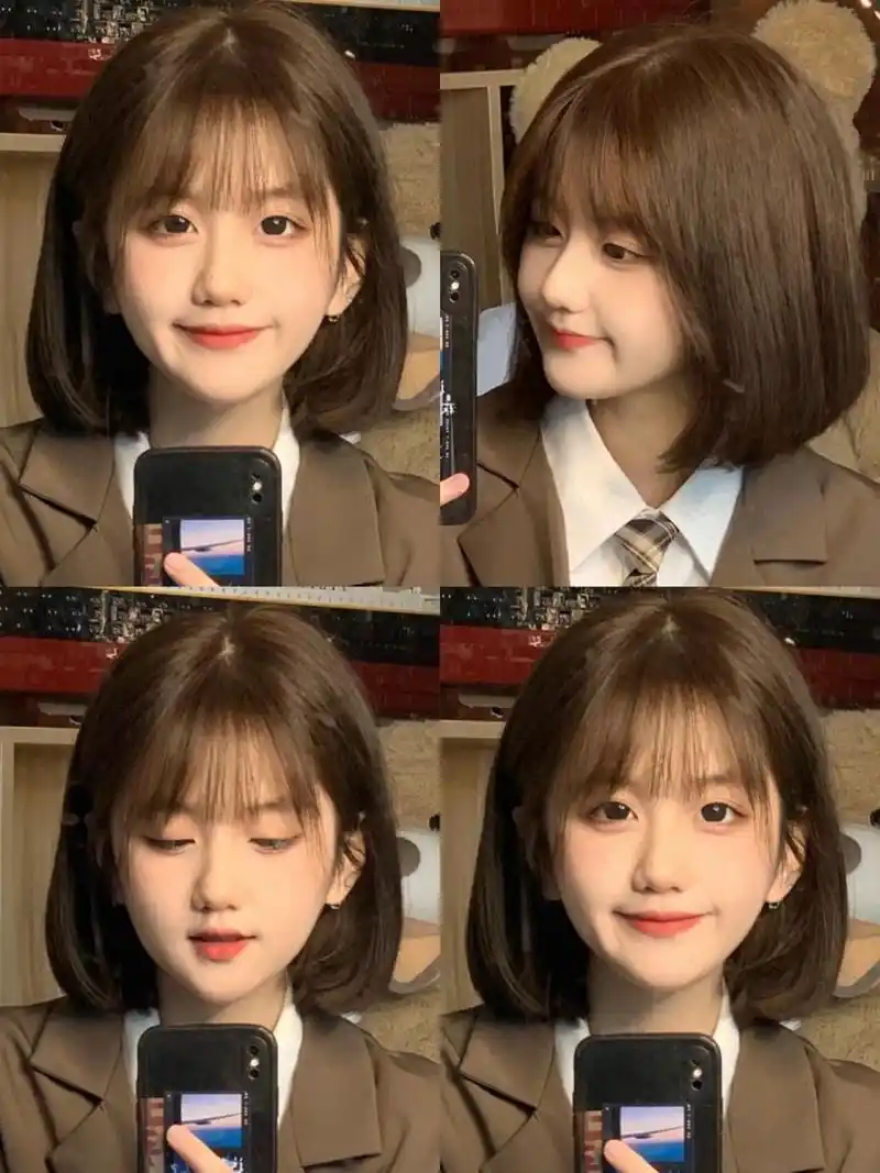 甜美短发| ||||||| 初恋发型圆脸发型推荐显脸小发型 分享一款清新