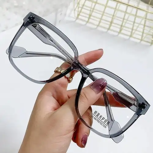 欧阳娜娜同款大框多边形防蓝光眼镜gm街拍潮流平光镜片近视眼镜