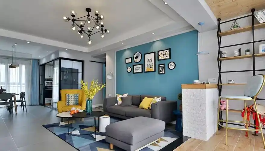 一眼便心动!86㎡暖色北欧风,客厅设计真的美翻了!