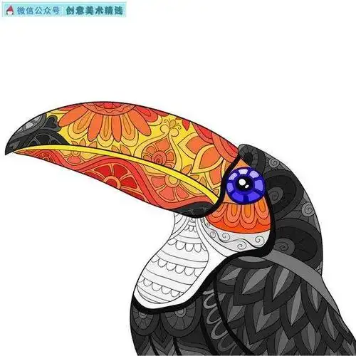 20张动物主题色彩装饰画_手机搜狐网