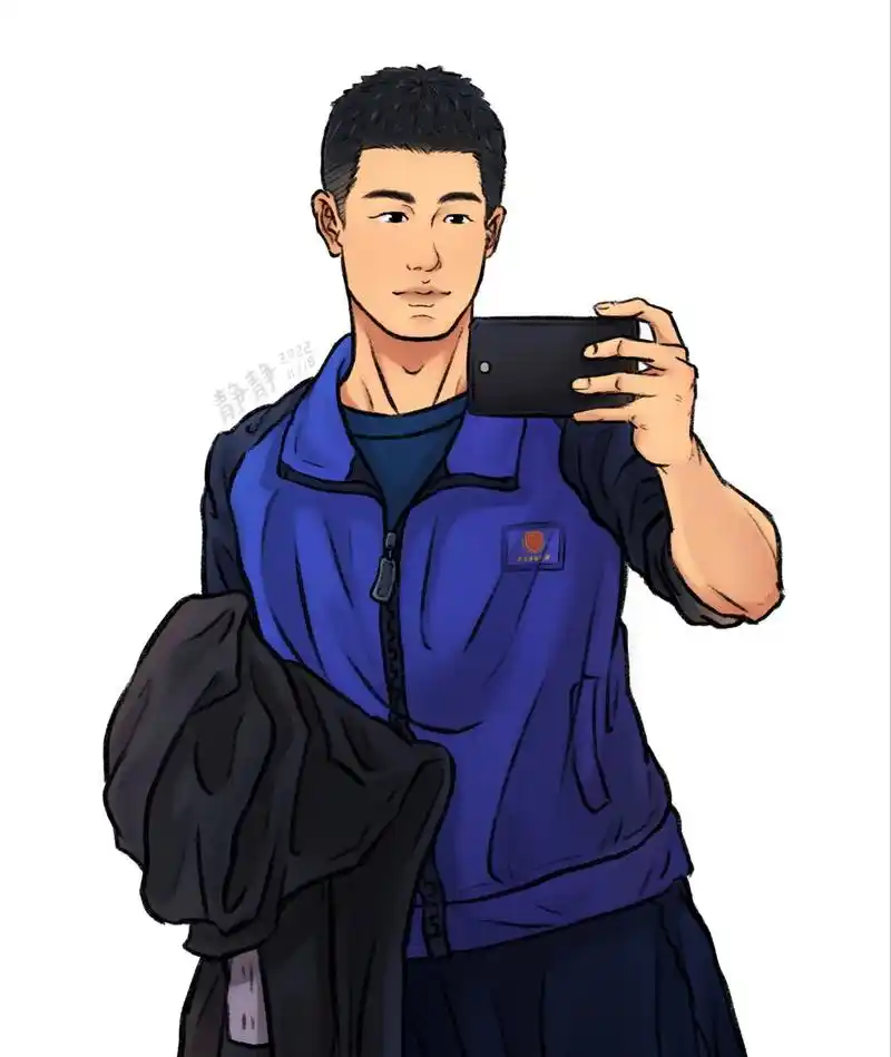 手绘消防员集锦.手绘作品~一群帅气可爱的蓝朋友 #蓝朋友 # - 抖音