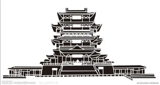 幼儿滕王阁简笔画