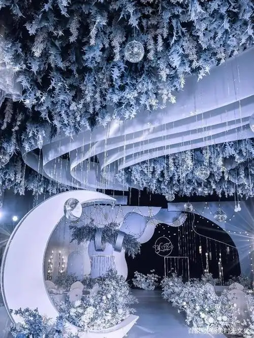 蓝色简约西式婚礼