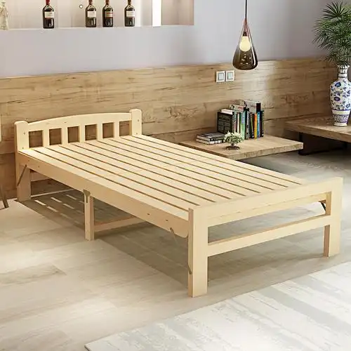 三石家居专营店0评价苏宁严选oloey 折叠床实木单人床1米双人床1.