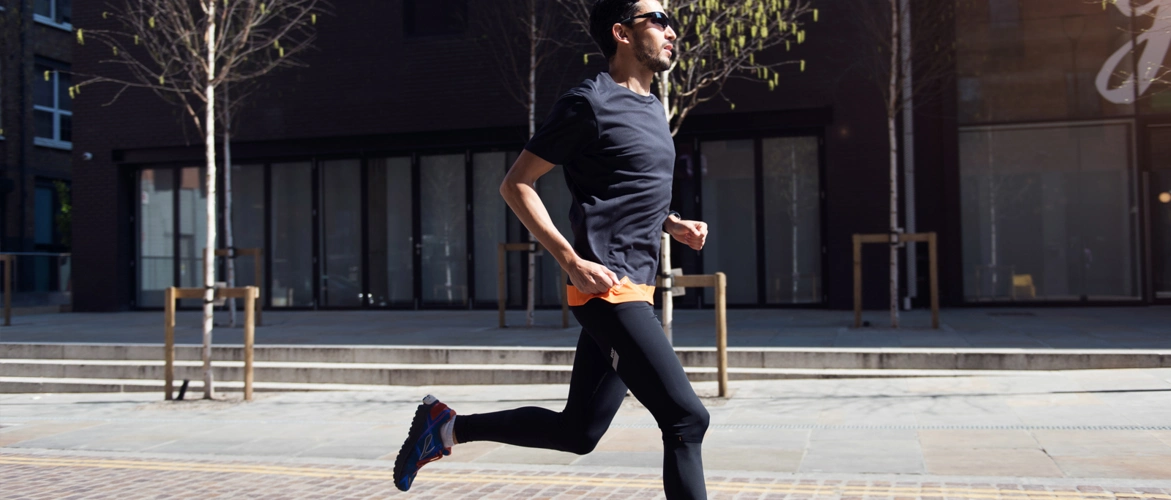 soar running 男士专业跑步户外轻便舒适紧身裤 dual-fabric tights