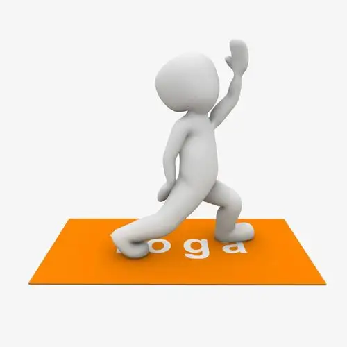 练瑜伽的小人免抠素材免费下载_觅元素51yuansu.com
