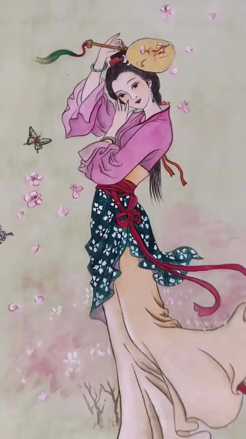 古代美女,清纯仕女图 - 抖音