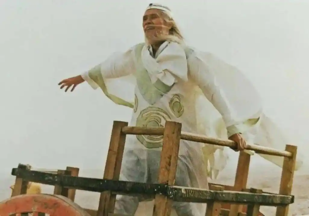 蓝天野在电视剧《封神榜》中饰演姜子牙