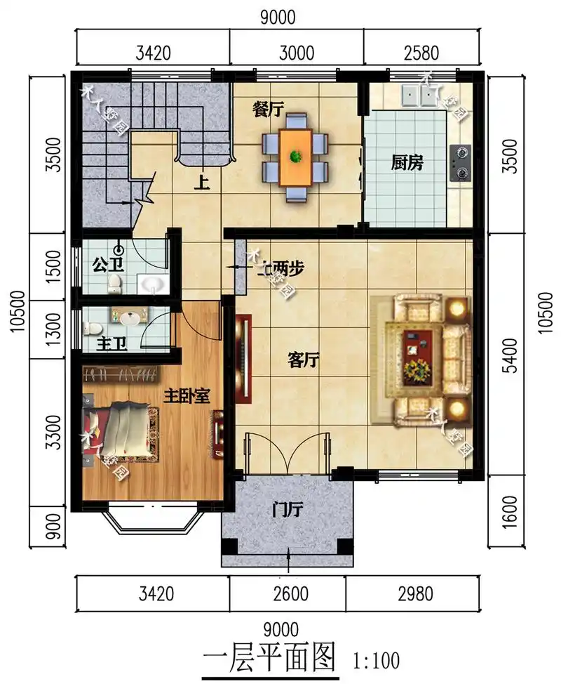 9米宽建别墅,施工队推荐这3款设计图,大部分人都会选择第一栋