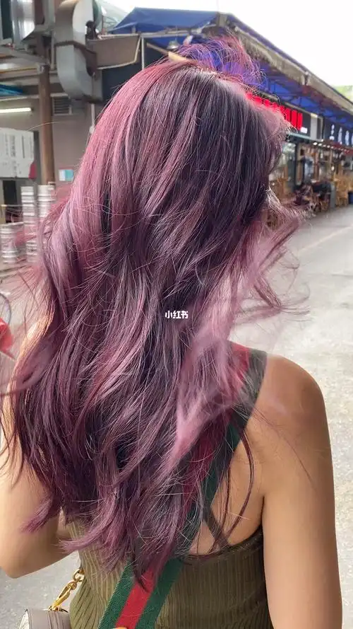 原创雾霾紫发色