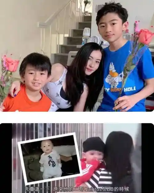 张柏芝三胎儿子正面照曝光模样像极了二哥亲生父亲引质疑