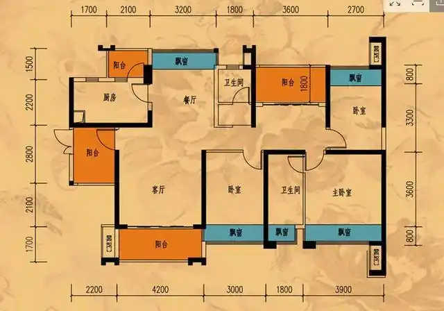 凤景湾133平米四居室户型图 以上即是凤景湾小区133平米四居室的简约