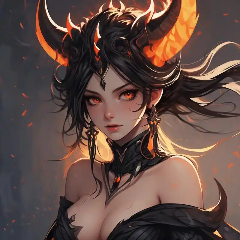 94霸气恶魔女生动漫头像99 想要换个霸气又独特的头像吗?