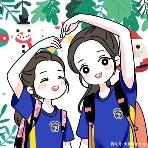 卡通头像女生简单呆萌手绘图片可爱又好看