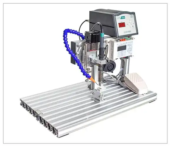 半自动焊锡机脚踏式usb数据线焊接机pcb线路板电线小型焊线机设备