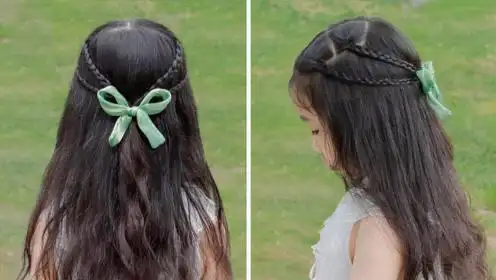 幼儿园扎头发简单好看 女童发型绑扎方法