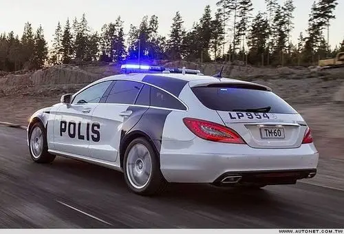 由杂志读者票选,芬兰m-benz cls shooting brake警车亮相