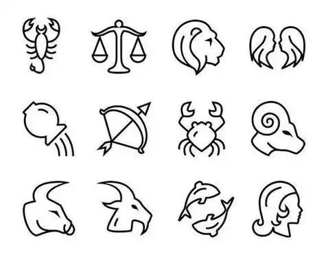 十二星座简笔画卡通十二星座全部怎么画简笔画十二生肖和十二星座的简