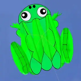 潍坊风筝 软体风筝 大型风筝 风筝线轮 成人儿童风筝 青蛙风筝