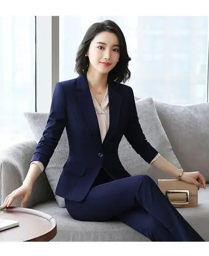 哲莉昭同款品牌女装 职业套装女2019新款时尚气质面试西服正装酒店