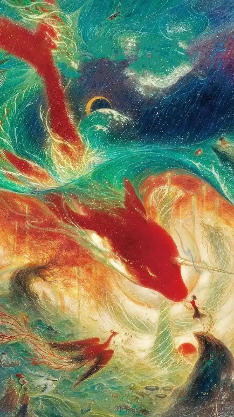 大鱼海棠北冥有鱼,其名为鲲,鲲之大,不知几千里也.南海有棠 - 抖音