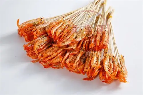 烧烤食材小海海虾串虾铁板小烤虾串15把2100串冻虾