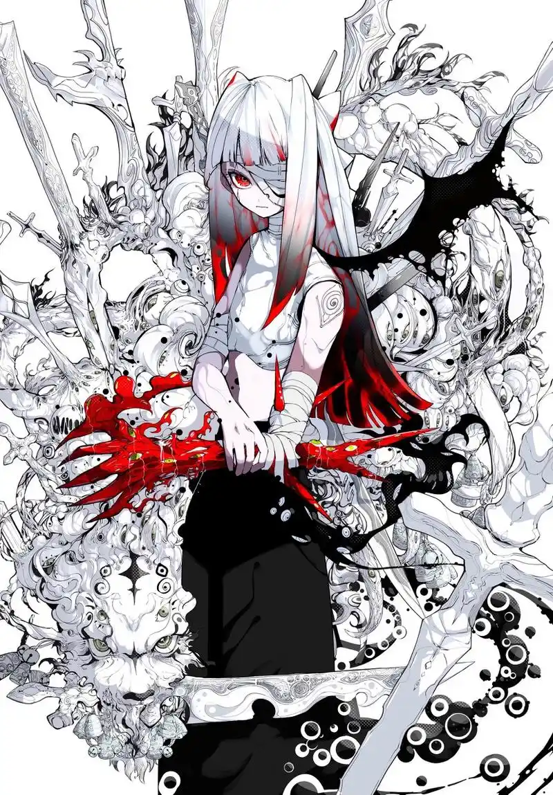 画师akugaki choo动漫角色插画欣赏:赛博幻想传