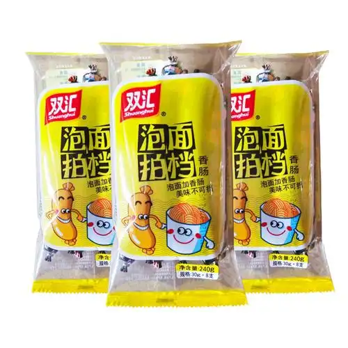 聚划算百亿补贴shuanghui双汇泡面拍档搭档火腿肠240g3袋