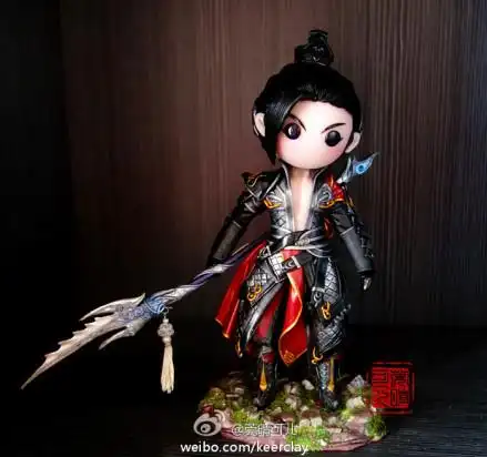 《剑网三》可儿软陶之定国套碎魂军爷