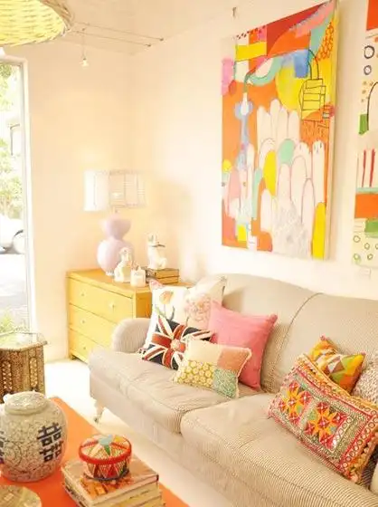 餐厅色彩搭配布置摆放图_齐家网装修效果图