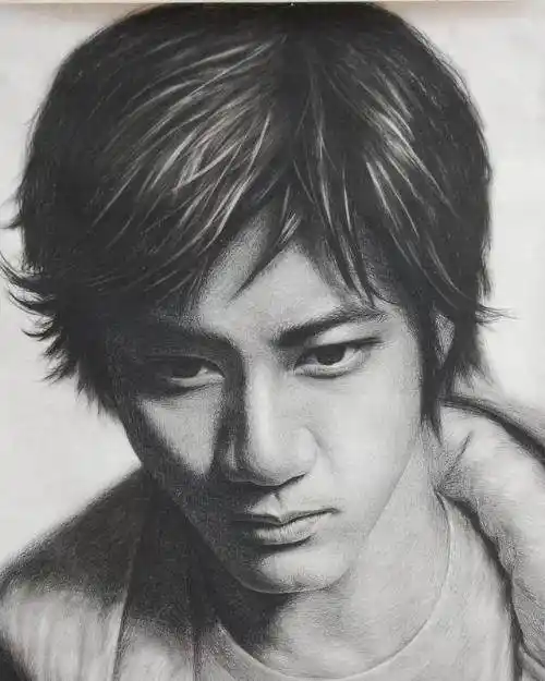 明星素描照,王力宏在内,刘德华最萌,而周杰伦最逼真