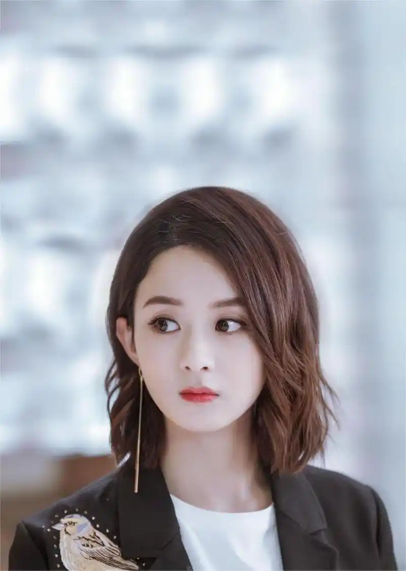 赵丽颖短发look小合集9615,长头发漂亮温婉,短头发英姿飒爽讨人