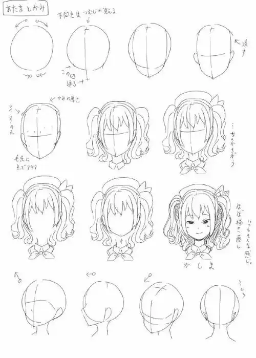 初学者学画动漫人物必备素材,动漫人物画法教程,干货收藏备用!