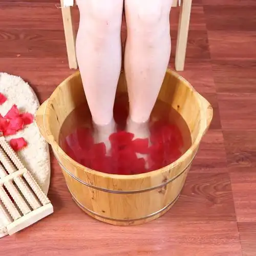 20cm高双耳单桶无赠品香柏实木泡脚桶木质木桶泡脚家用泡脚盆足疗桶