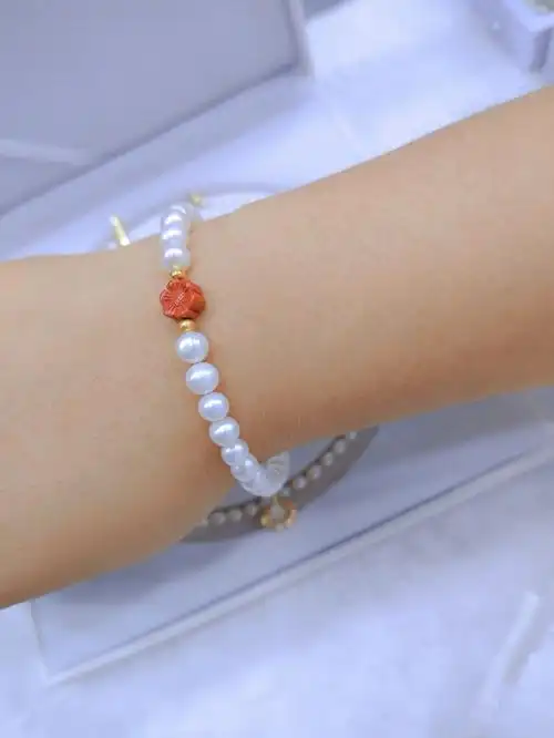 手作天然淡水珍珠手链