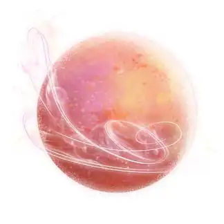 粉色月球星球小清新装饰扁平 i>素 /i> i>材 /i>