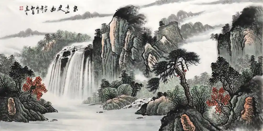 名家客厅字画风水老板水墨画装饰办公室山水画国画国画