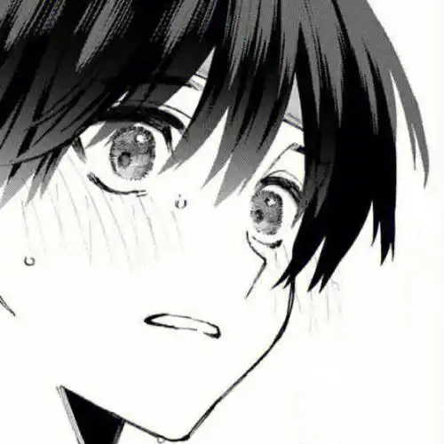 动漫黑白男生头像