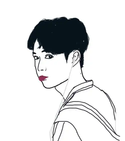 张艺兴头像手绘