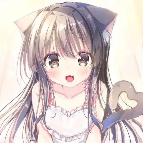 女生动漫头像呆萌高清可爱的猫耳朵超萌少女的头像图片动漫女头像手绘