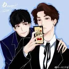 肖战王一博的简笔画