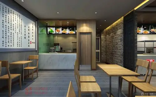 面馆现代简约装修效果图实景图