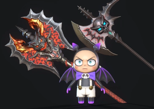 pbr 次世代 小恶魔 魔鬼 小鬼 小怪 怪物 人形怪物 地狱恶魔 卡通