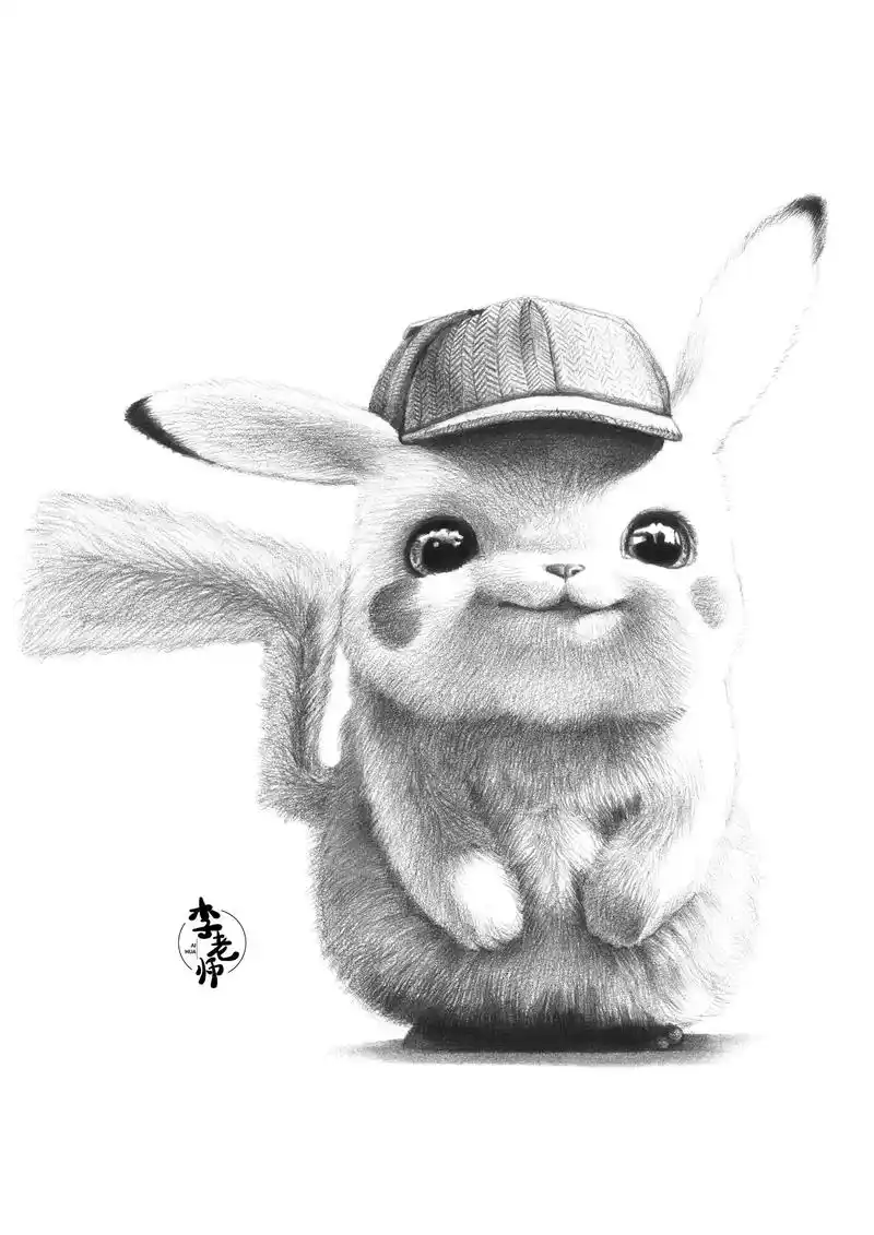 兴趣素描.可爱的皮卡丘#少儿美术 #素描 #皮卡丘 #这也太 - 抖音