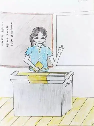 画笔下的老师我校学生用漫画向老师致敬二
