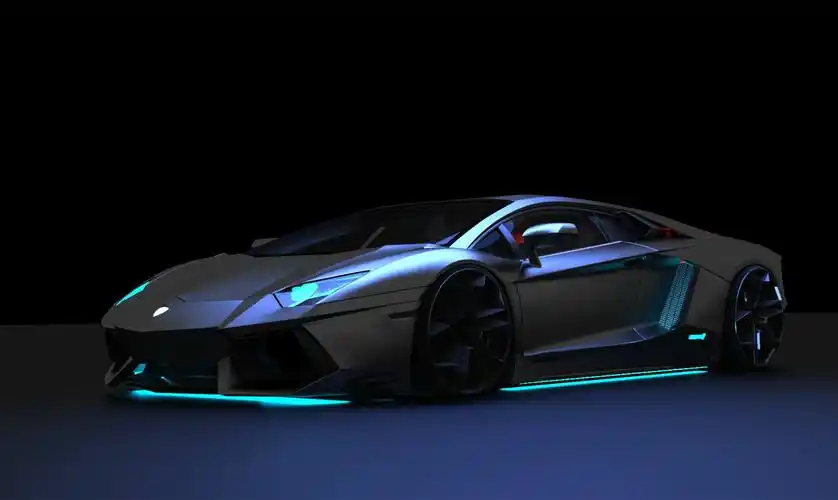 酷炫拉风的黑色跑车壁纸_梦寐以求的跑车