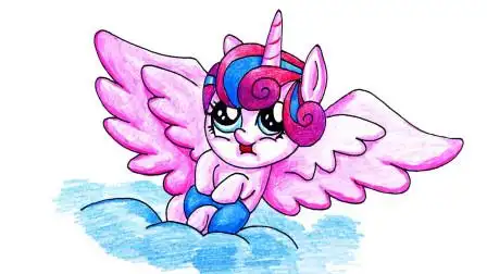 画一个可爱的小马宝莉风雪之心宝宝!