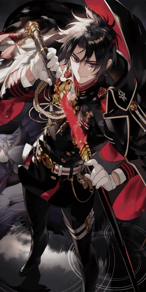 《终结的炽天使》一濑红莲,动漫全面屏壁纸,请坚信你走的道路