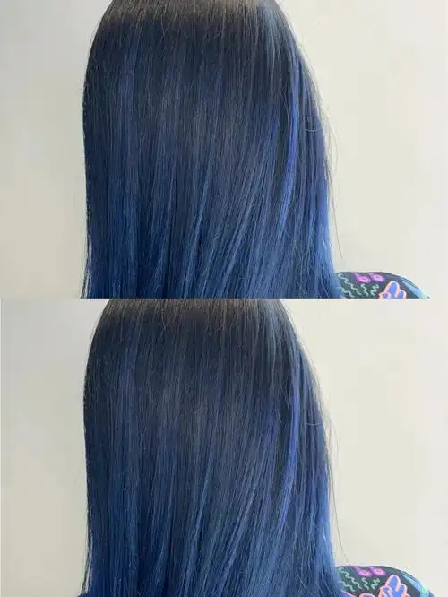 蓝黑渐变蓝色发色9797看起来给人一种不可靠近的忧郁感不得不说的