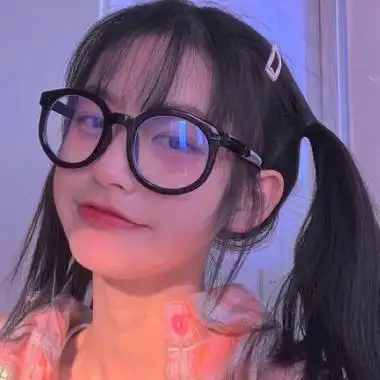 眼镜少女头像图片可爱高清好看的头像眼镜女生简单气质